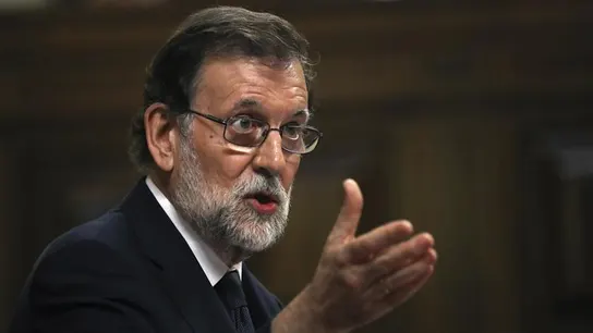 Mariano Rajoy, durante su intervención en la moción de censura Mariano Rajoy, durante su intervención en la moción de censura