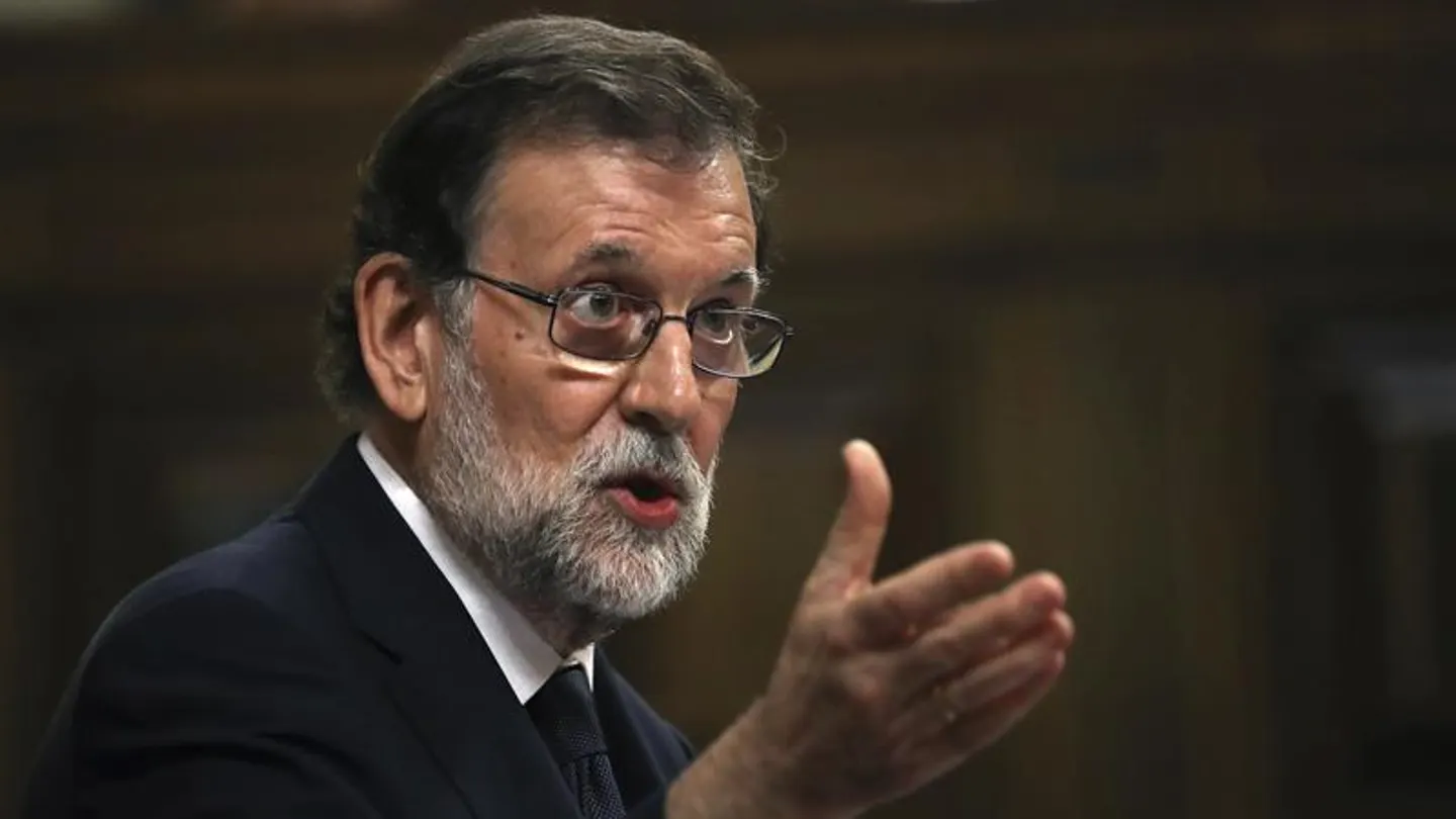 Mariano Rajoy, durante su intervención en la moción de censura Mariano Rajoy, durante su intervención en la moción de censura