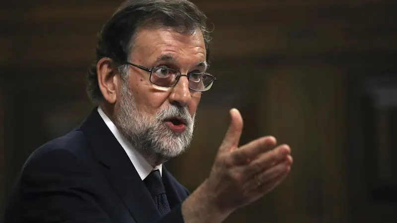 Mariano Rajoy, durante su intervención en la moción de censura