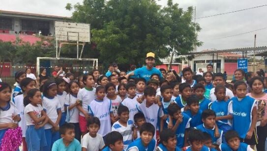 Sergio Ramos, embajador de Unicef en Per&uacute;
