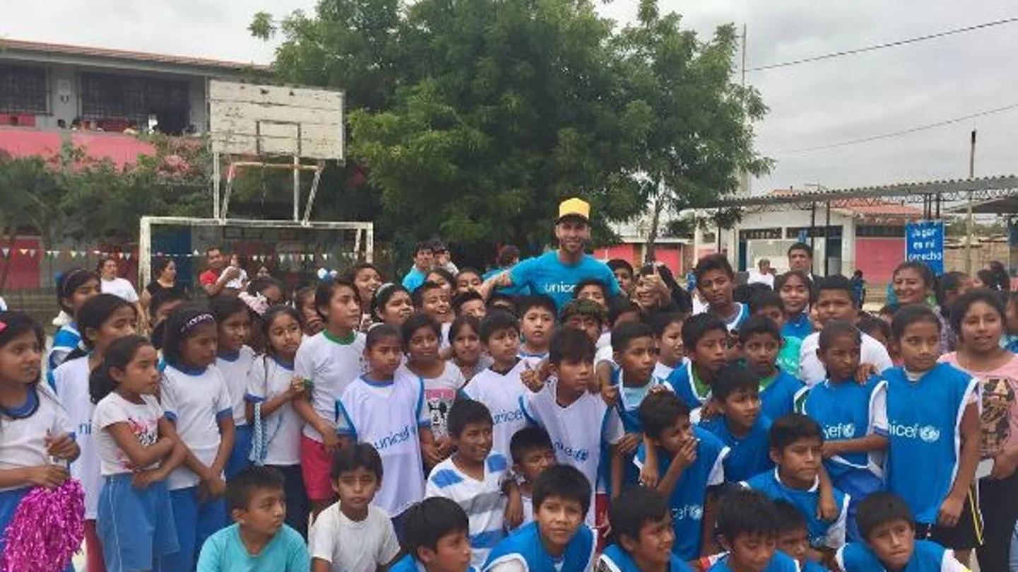 Sergio Ramos, embajador de Unicef en Perú Sergio Ramos, embajador de Unicef en Perú