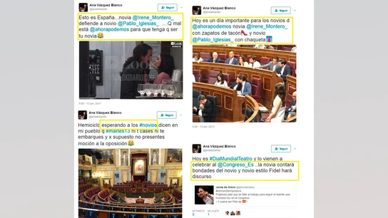 Ana Vázquez Blanco ha borrado tres de estos cuatros tuits sobre Irene Montero Ana Vázquez Blanco ha borrado tres de estos cuatros tuits sobre Irene Montero