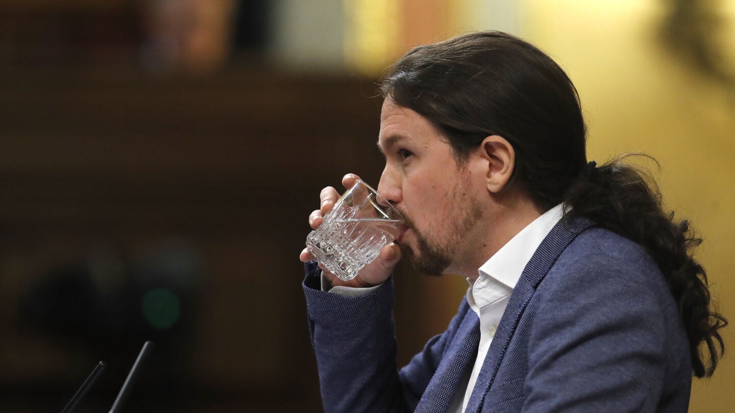 Pablo Iglesias en el debate de la moci&oacute;n de censura a Rajoy
