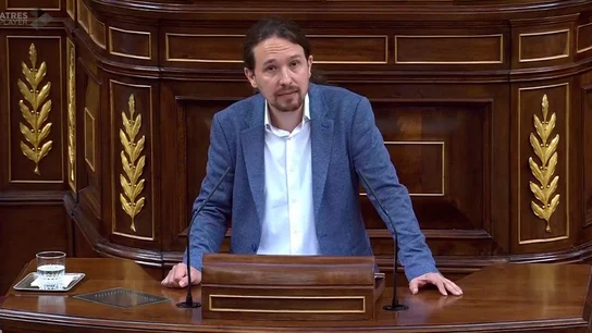 Pablo Iglesias durante su intervención Pablo Iglesias durante su intervención