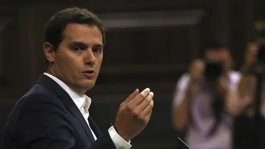 Albert Rivera, en el debate de la moción de censura Albert Rivera, en el debate de la moción de censura