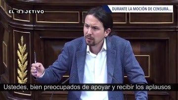 Frame 9.394874 de: Pablo Iglesias repite insistentemente que "el PP es el partido más corrupto de Europa"