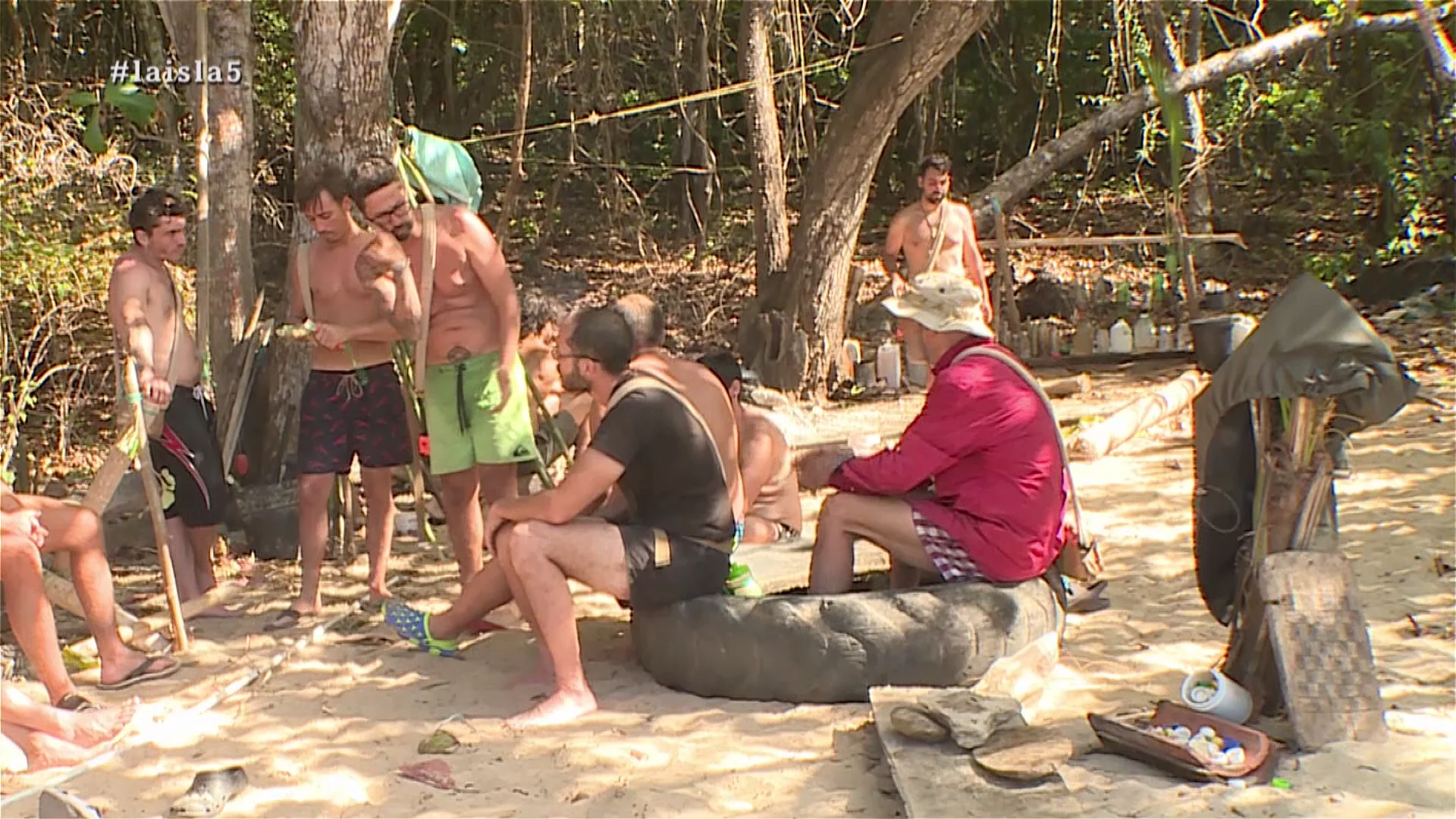 Daniel, Cuco y David en La Isla