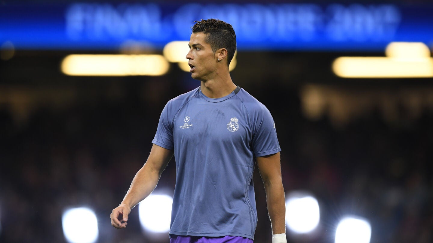Cristiano Ronaldo, antes de la final de la Champions