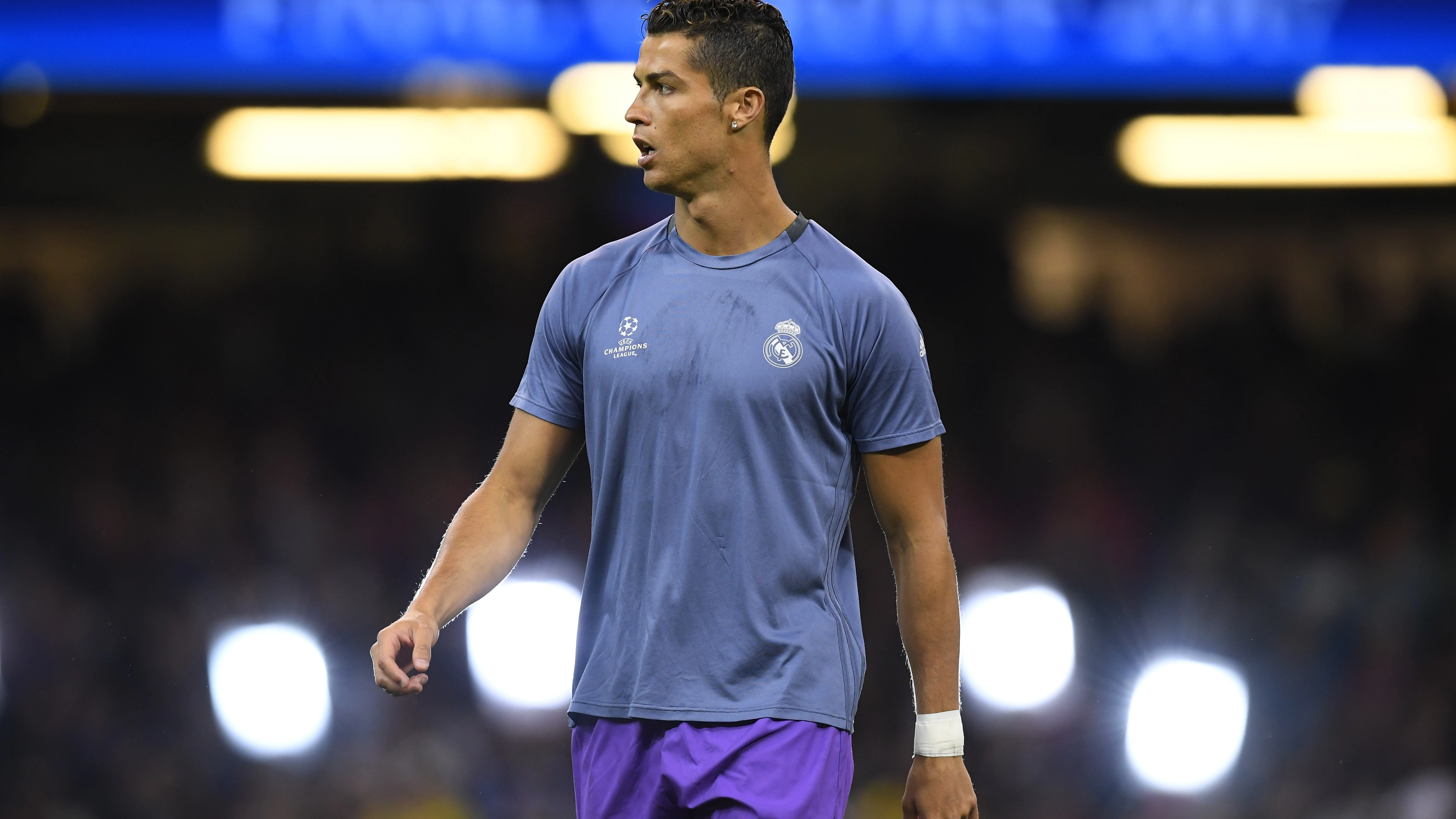 Cristiano Ronaldo, antes de la final de la Champions