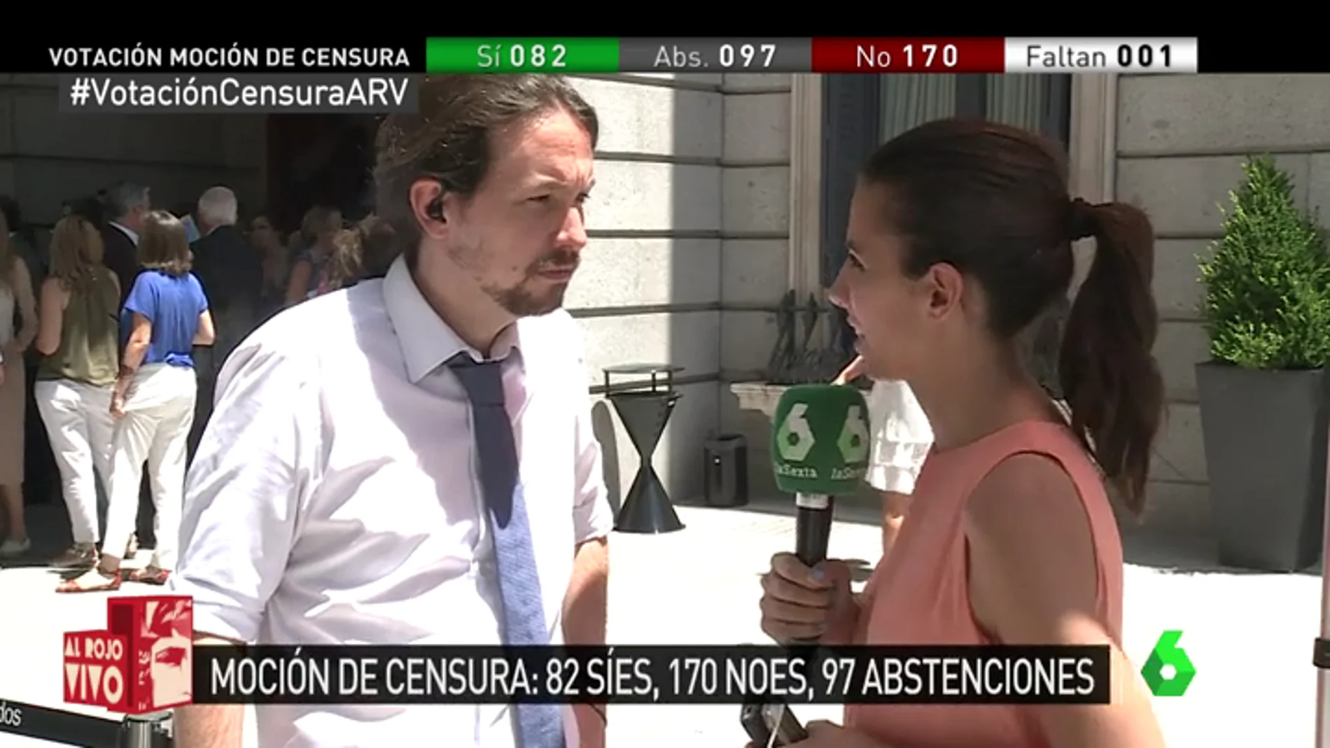 Pablo Iglesias con Ana Pastor