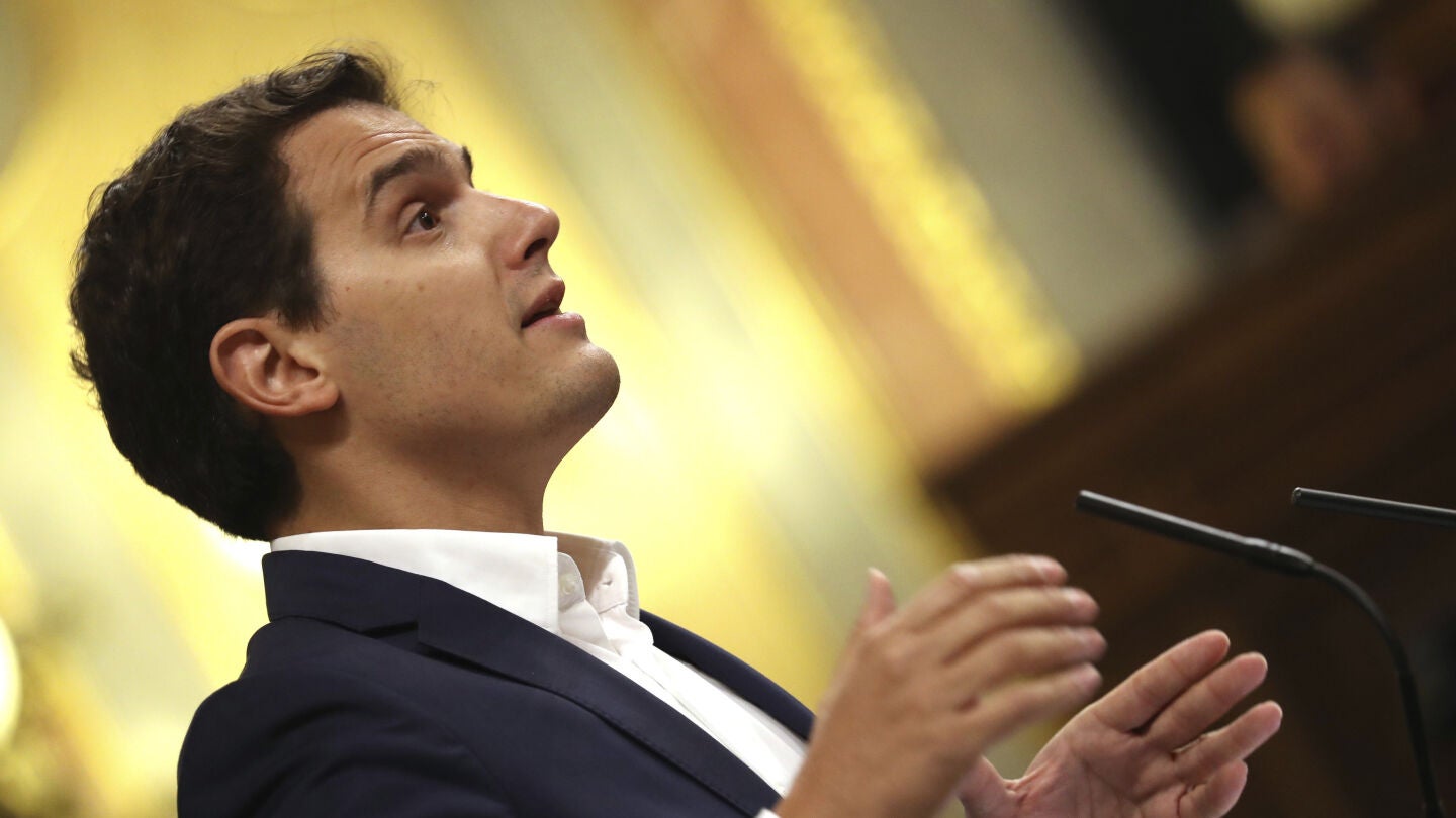 Albert Rivera durante su intervenci&oacute;n