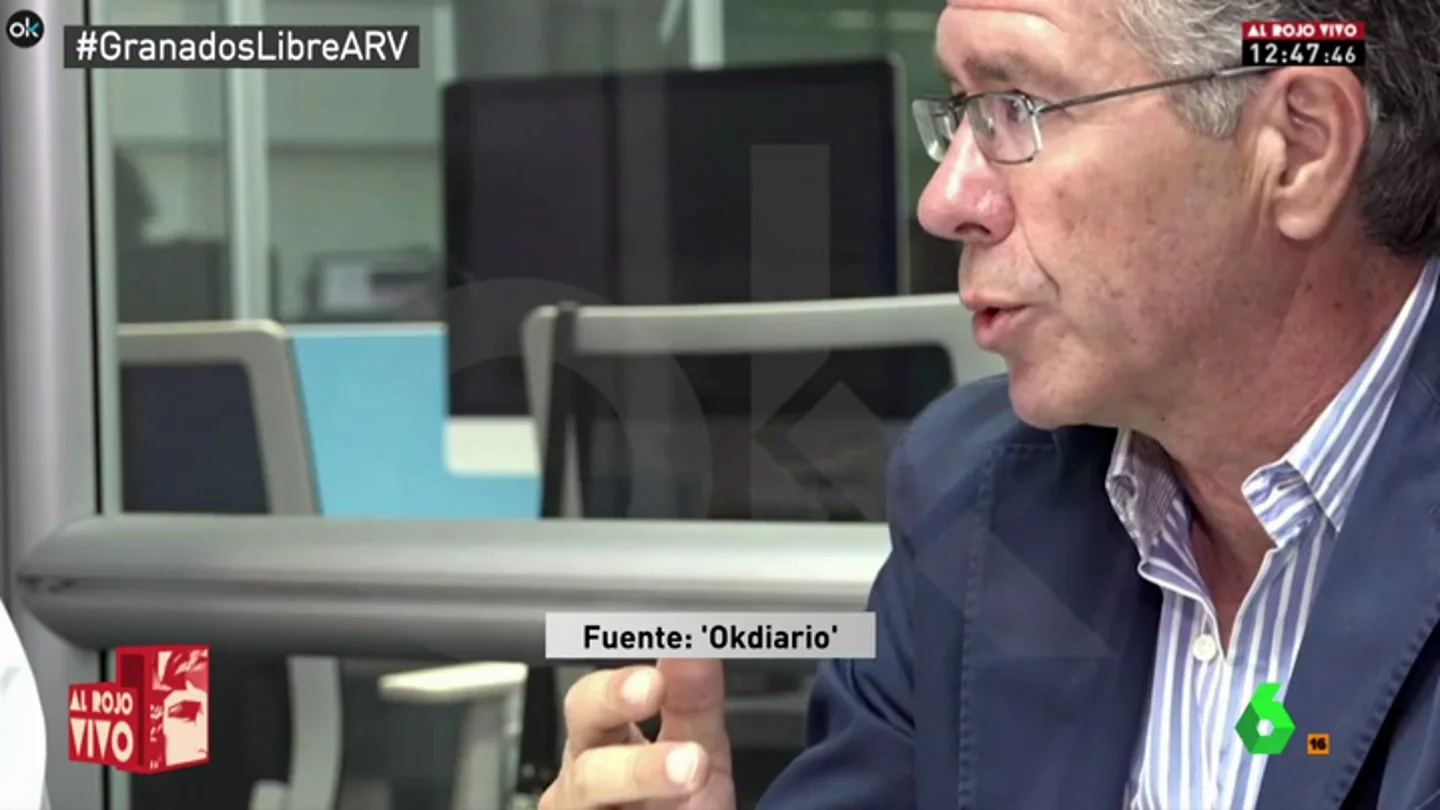 Francisco Granados, durante la entrevista Francisco Granados, durante la entrevista