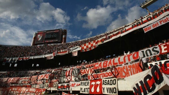 La grada del Estadio Monumental, en Argentina