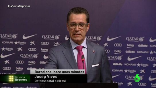 Josep Vives, portavoz de la Junta Directiva del Barcelona,