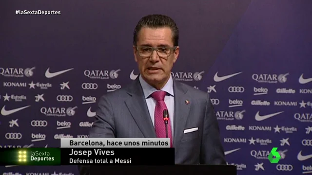 Josep Vives, portavoz de la Junta Directiva del Barcelona,