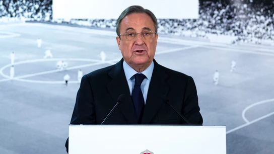 Florentino Pérez, en rueda de prensa Florentino Pérez, en rueda de prensa