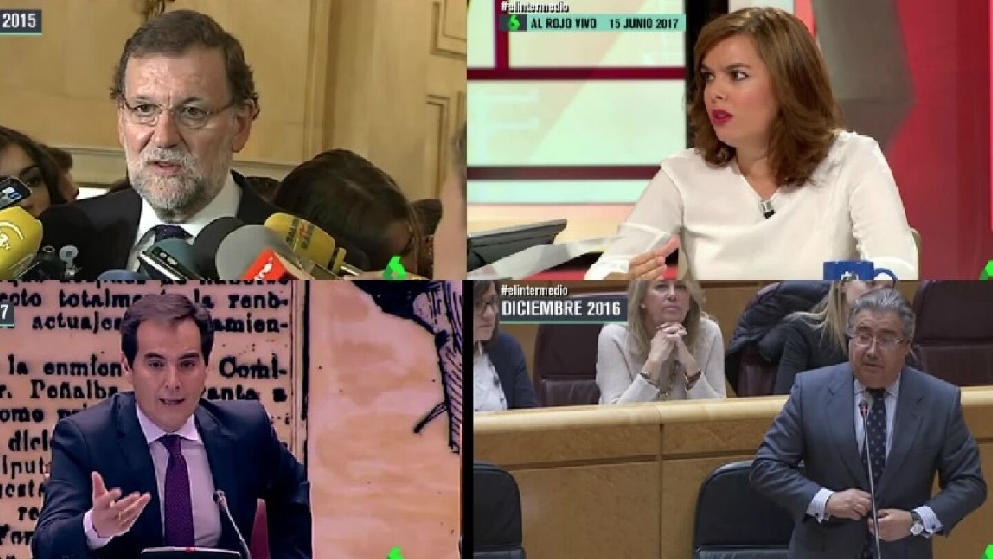 Mariano Rajoy, Soraya S&aacute;enz de Santamar&iacute;a, Jos&eacute; Antonio Nieto y Juan Antonio Zoido