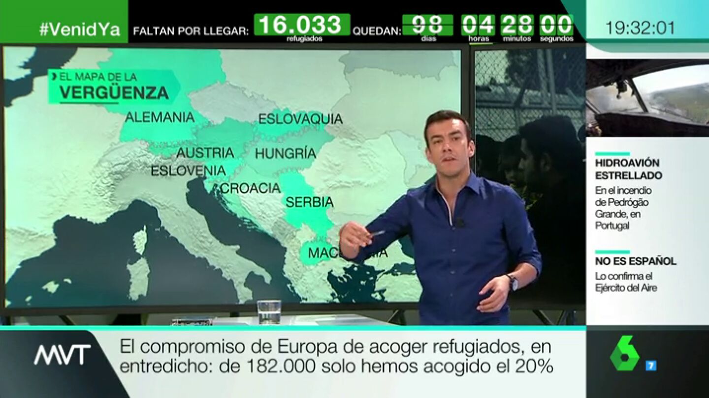 El mapa de la verg&uuml;enza de los refugiados