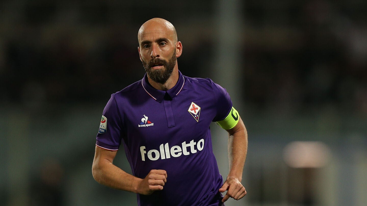 Borja Valero, en un partido con la Fiorentina