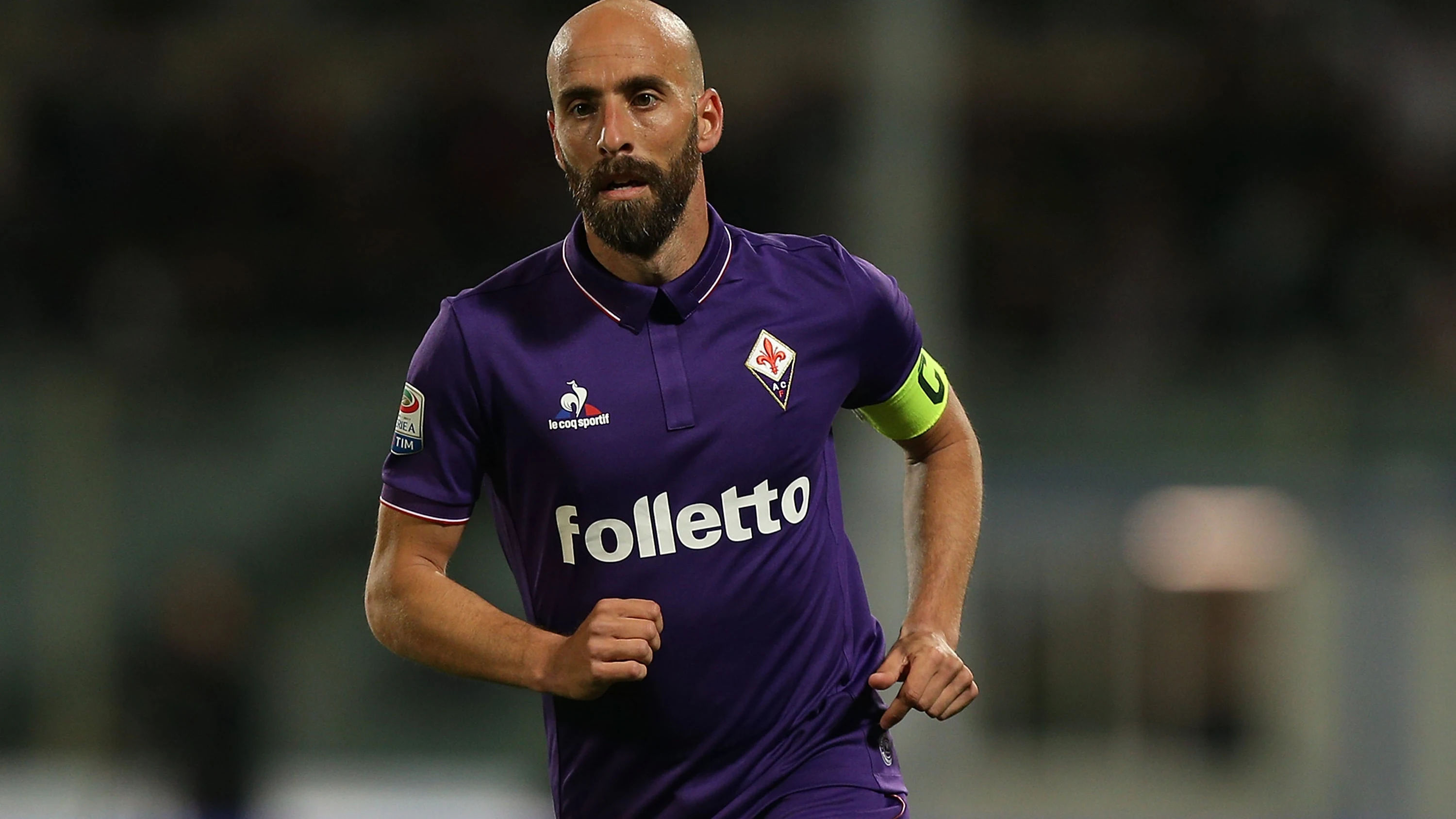 Borja Valero, en un partido con la Fiorentina