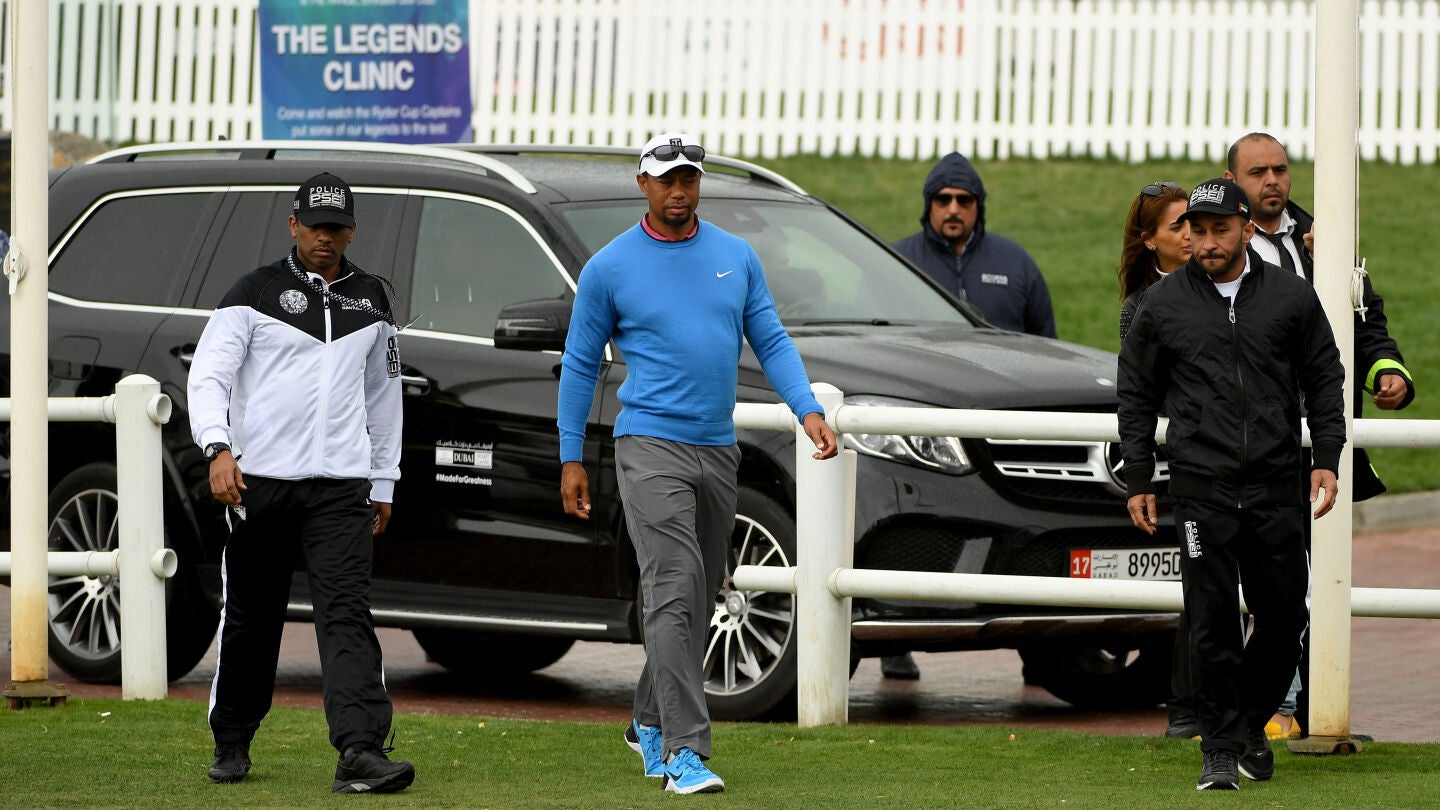 Tiger Woods, en un campeonato en Dubai el pasado febrero