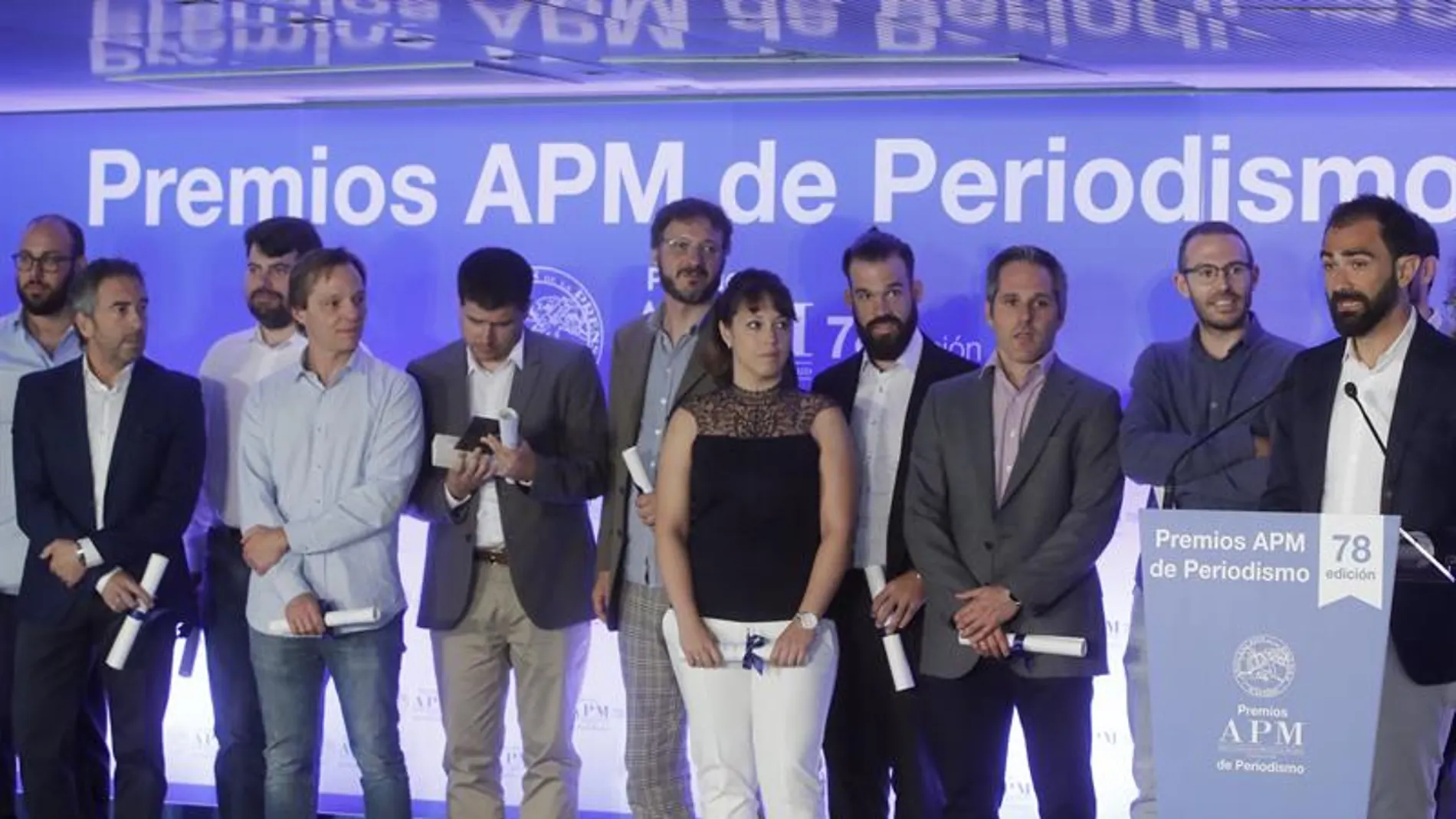El grupo de periodistas que participó en la investigación de los papeles de Panamá