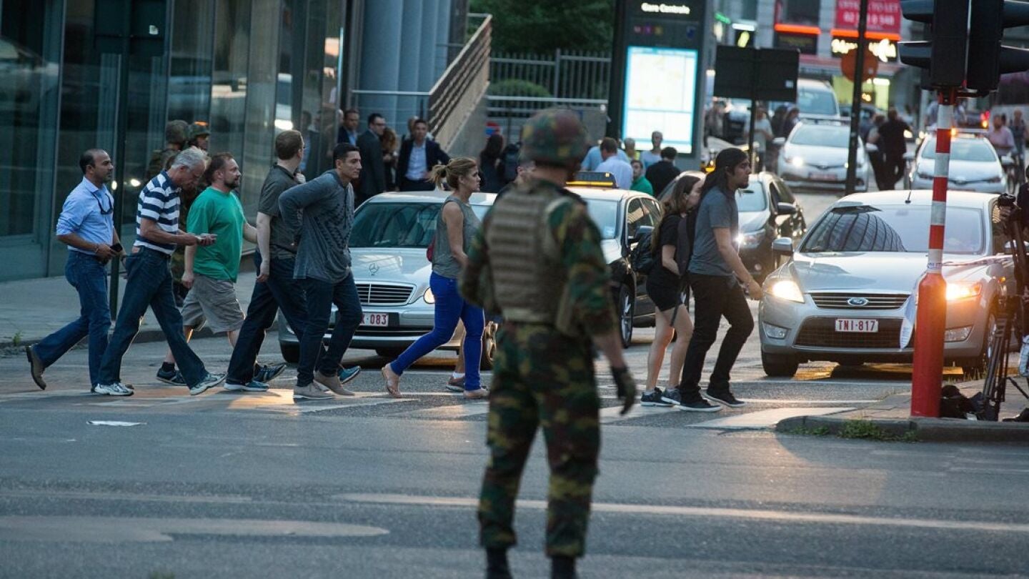 Inmediaciones de la Estaci&oacute;n Central de Bruselas
