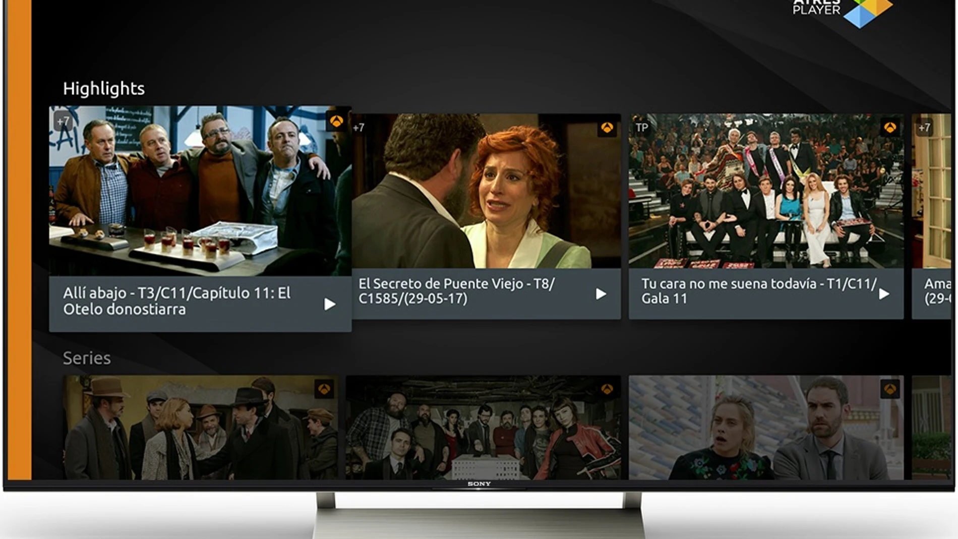 Atresplayer, ya disponible en los televisores con sistema operativo Android TV