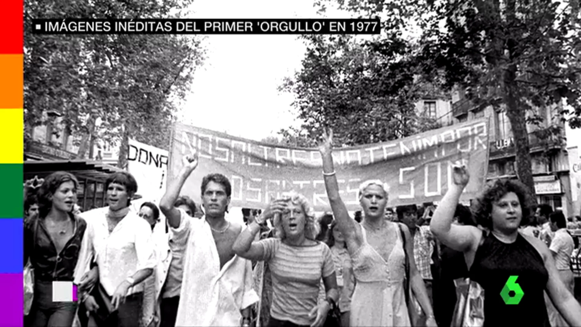 Primera manifestación del Orgullo LGTBI en España, en 1977