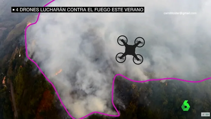 drones incendio