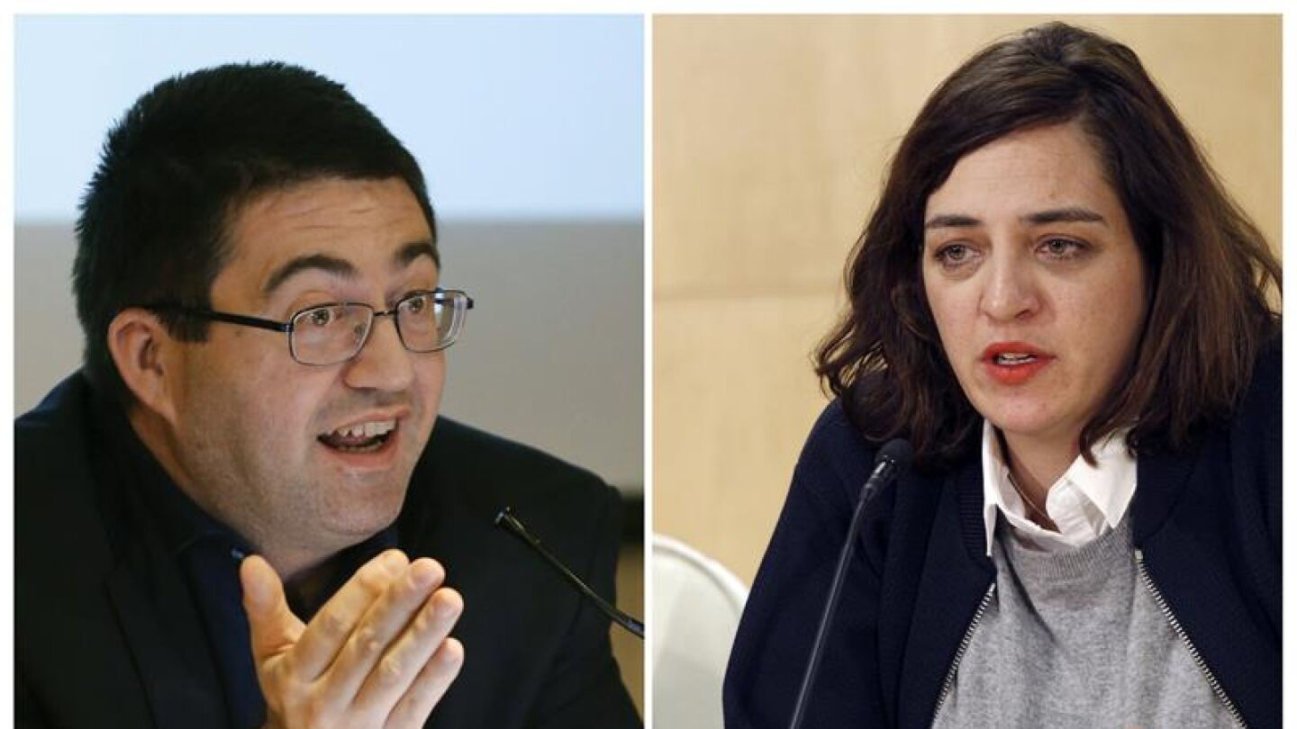 Los ediles de Ahora Madrid, Carlos S&aacute;nchez Mato y Celia Mayer