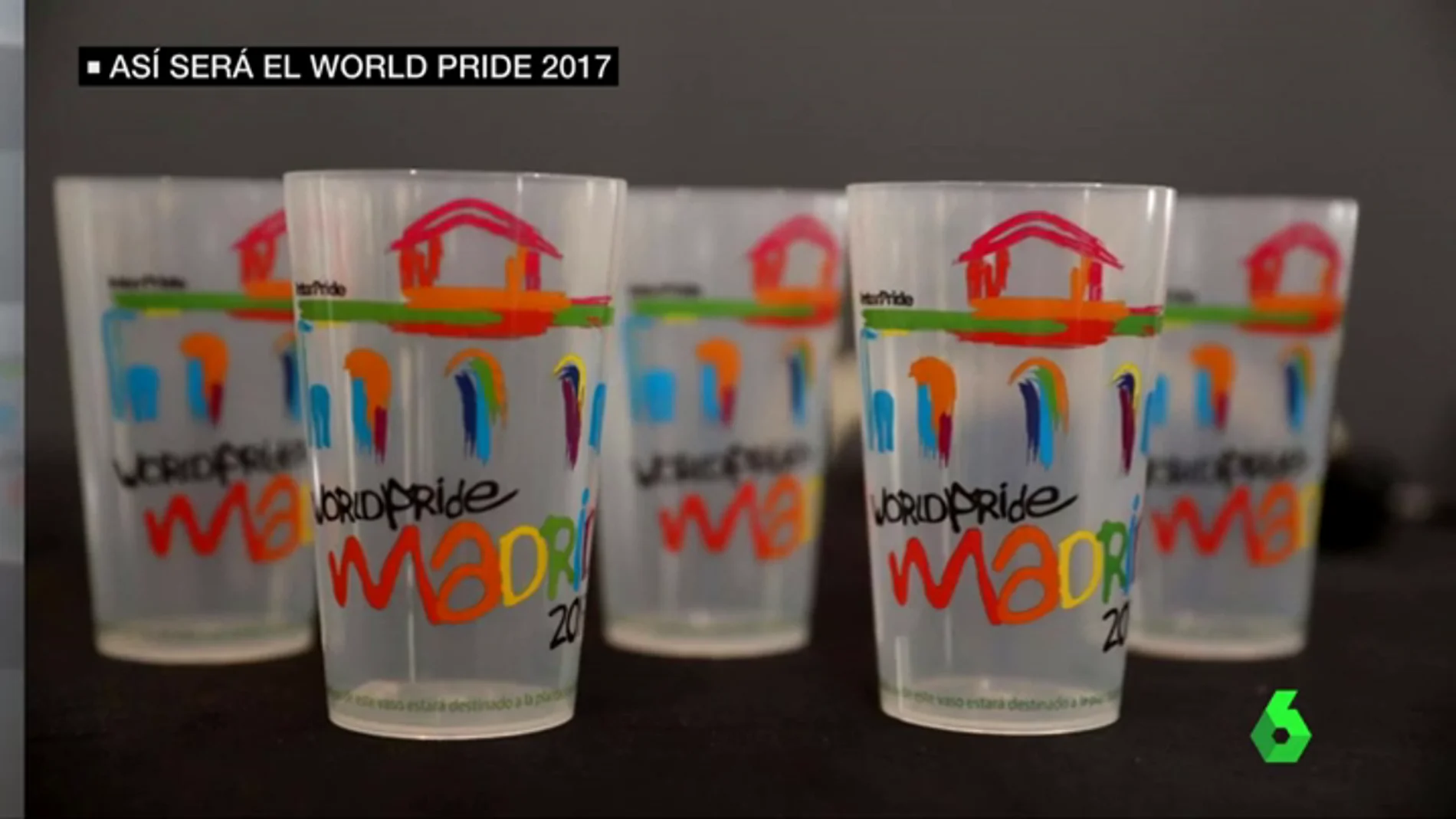 Vasos retornables del World Pride
