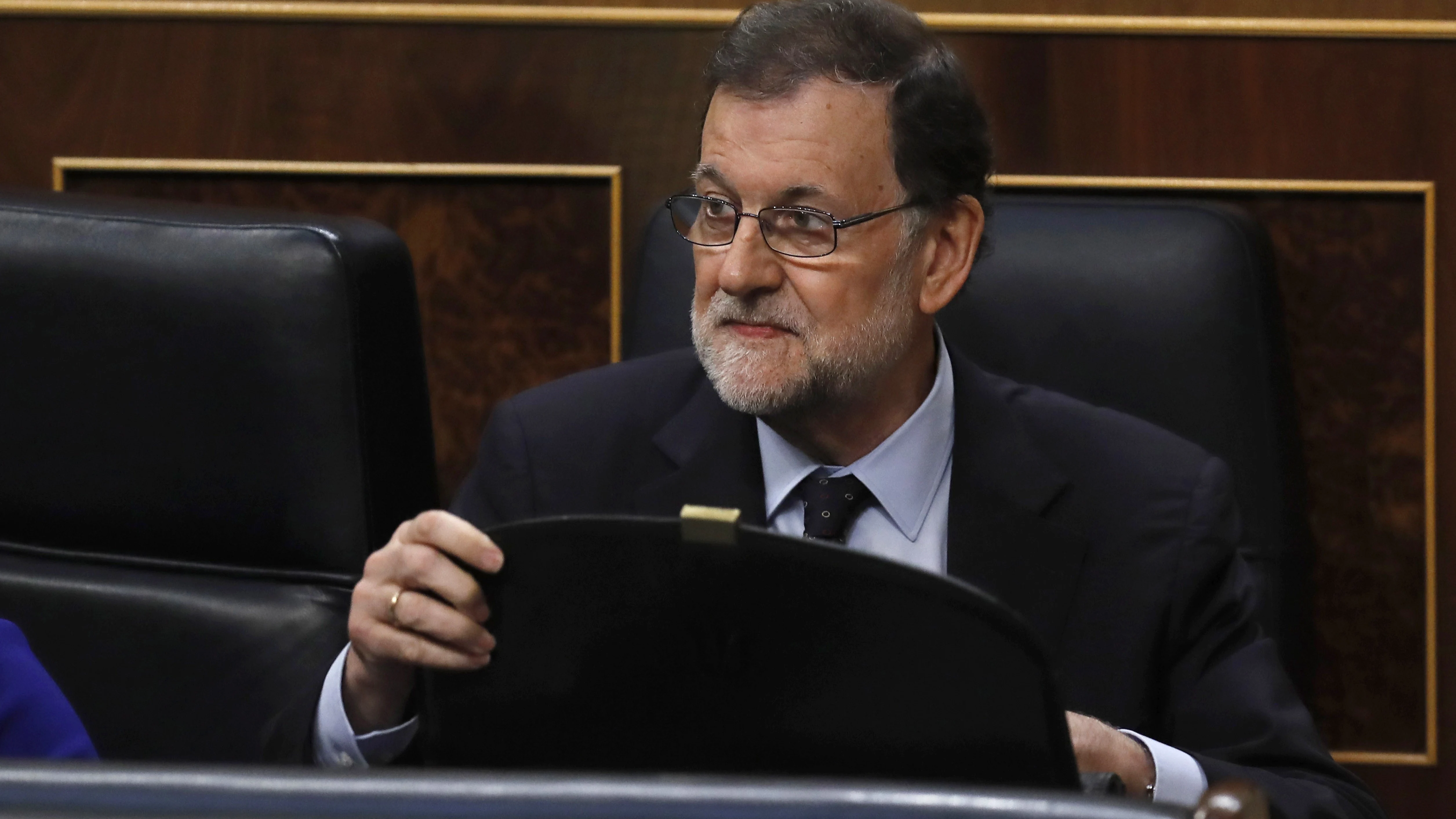 Mariano Rajoy durante la sesión de control al Gobierno