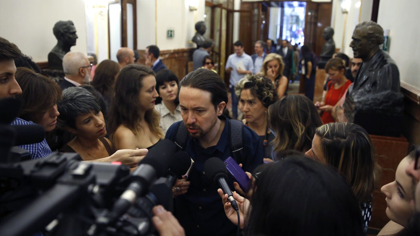El l&iacute;der de Podemos, Pablo Iglesias