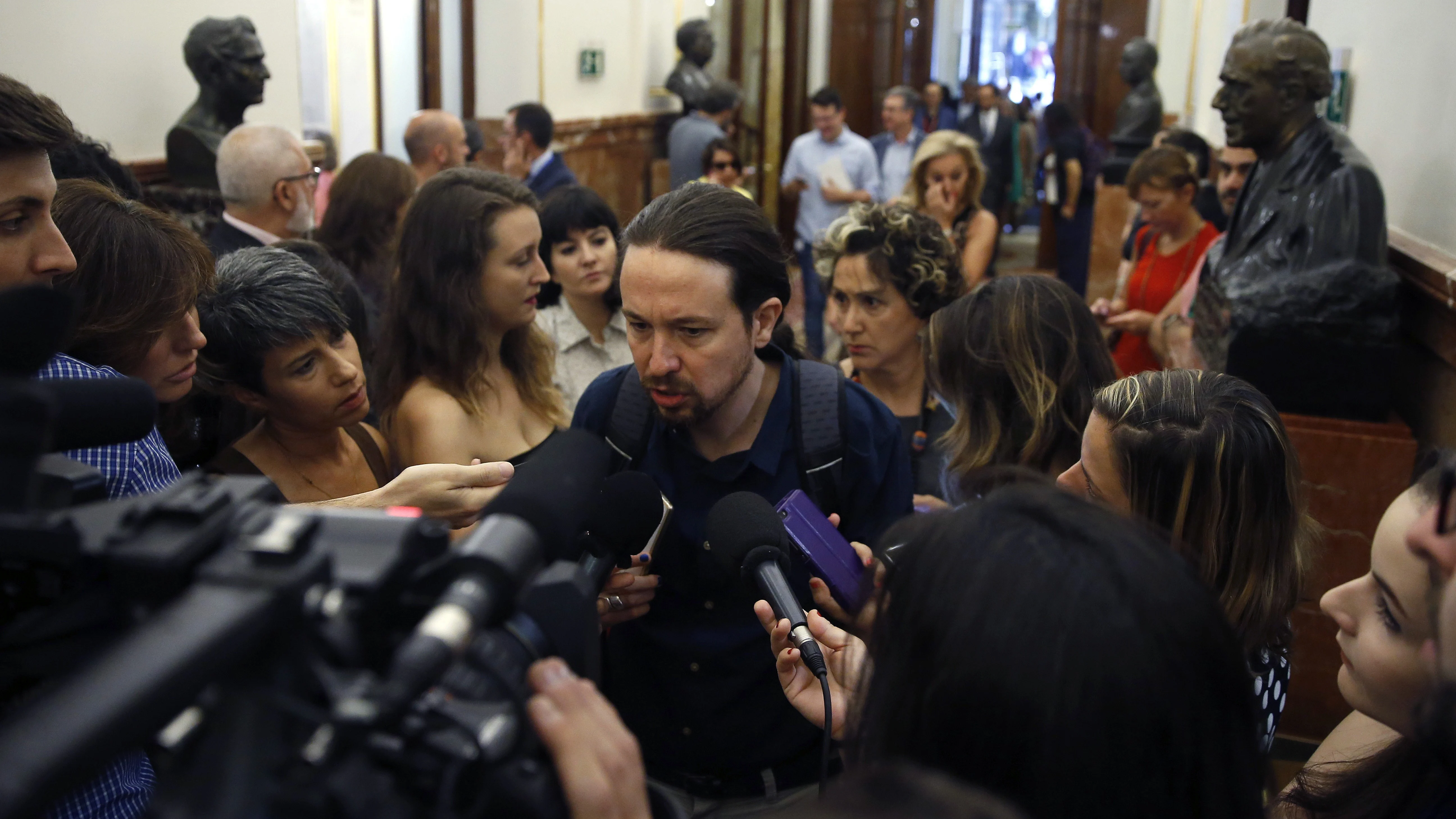 El líder de Podemos, Pablo Iglesias