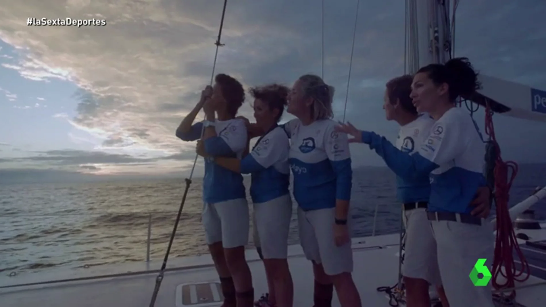 Las cinco mujeres que se unieron para cruzar el Atlántico