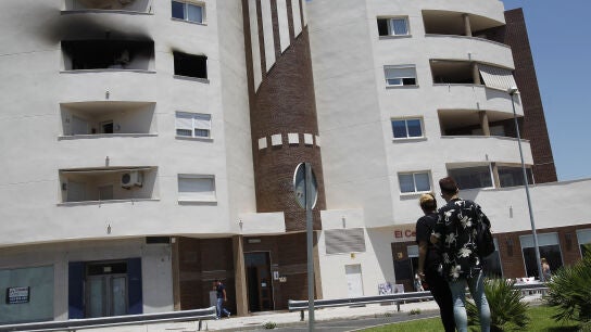 Residencial Albor&aacute;n, donde una vivienda ha sufrido un incendio