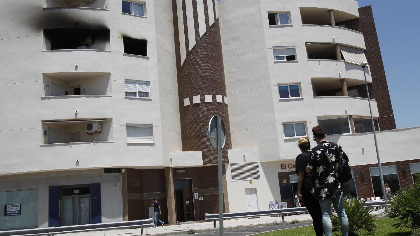 Residencial Albor&aacute;n, donde una vivienda ha sufrido un incendio