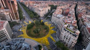 Sol de Greenpeace en Barcelona