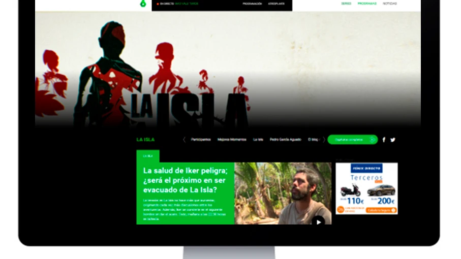 Imagen del site de La Isla en laSexta