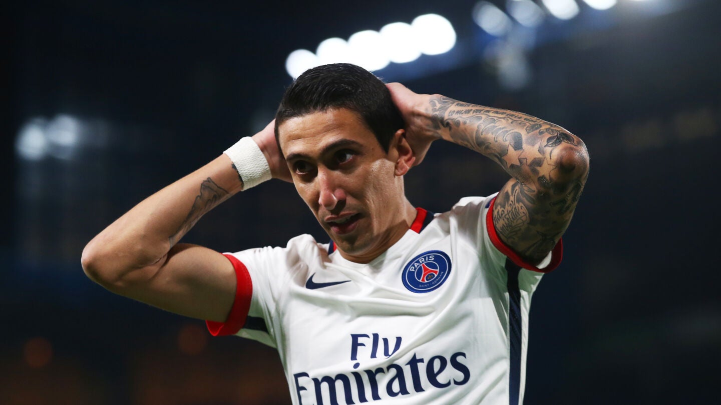 Di Mar&iacute;a, en un partido con el PSG