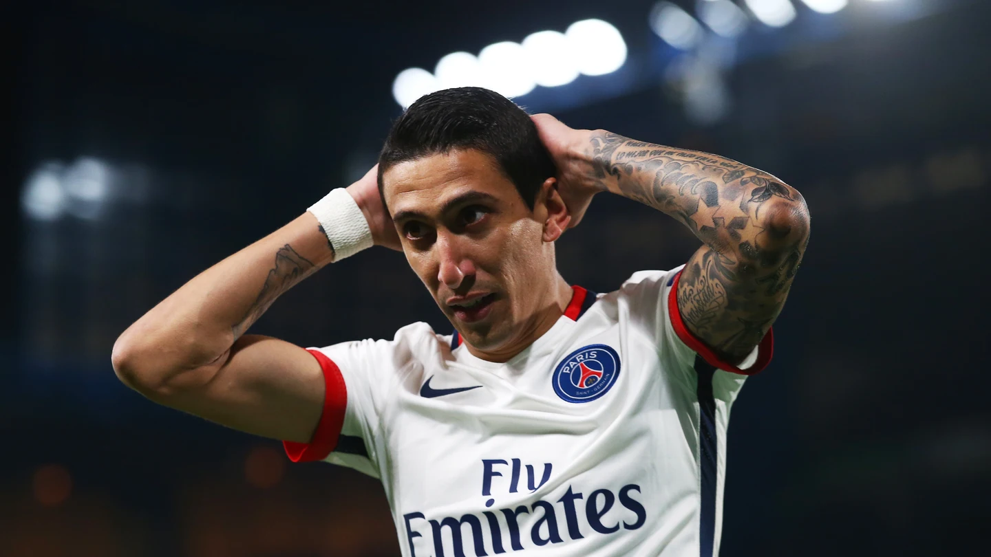 Di María, en un partido con el PSG Di María, en un partido con el PSG