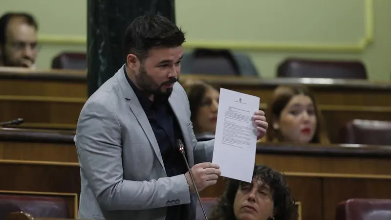 El portavoz de ERC, Gabriel Rufián