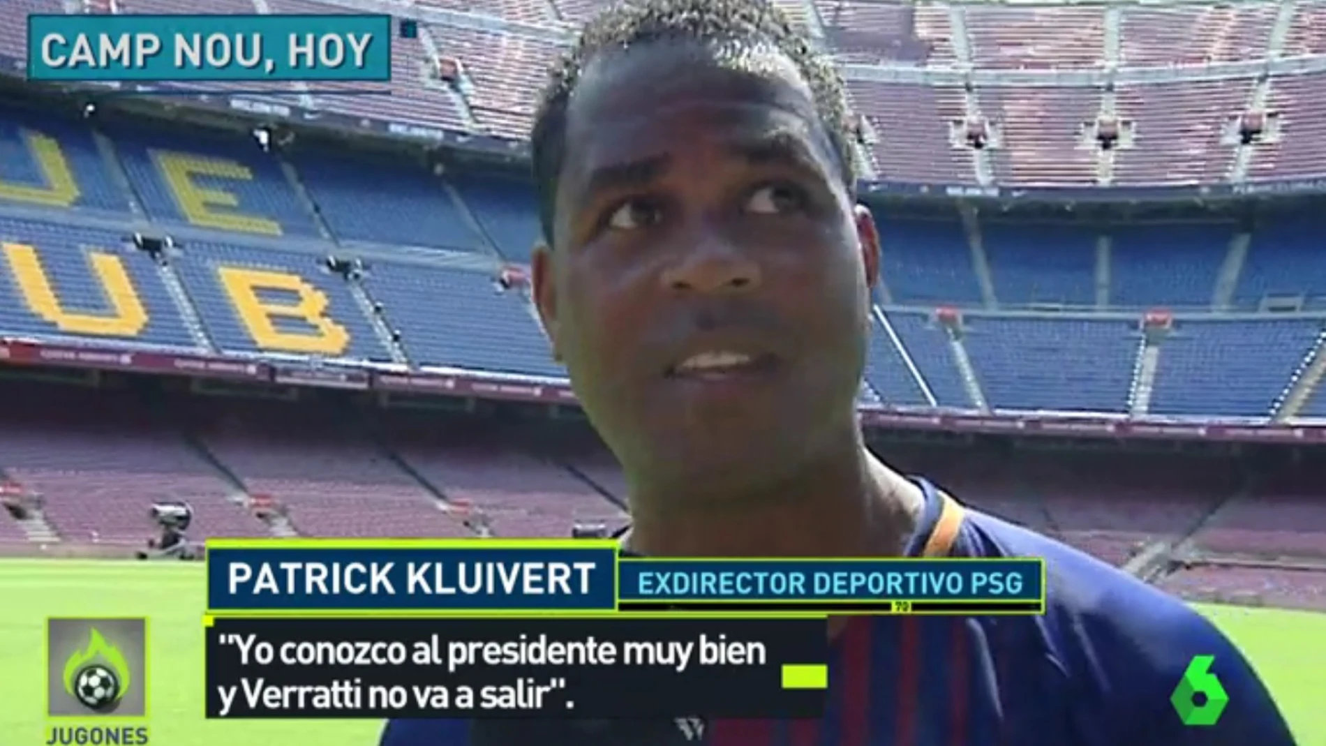 Patrick Kluivert, exjugador del Barcelona