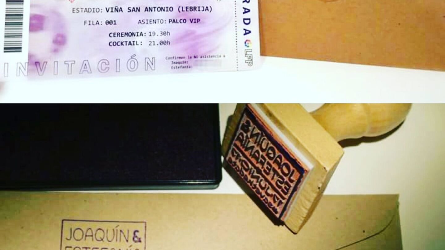 La genial invitaci&oacute;n de boda entre Sevilla y Betis