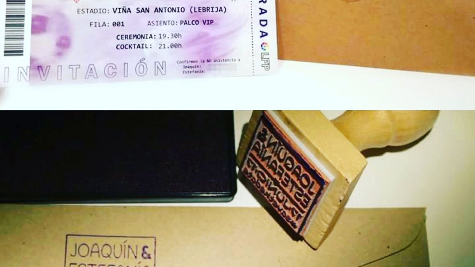 La genial invitaci&oacute;n de boda entre Sevilla y Betis