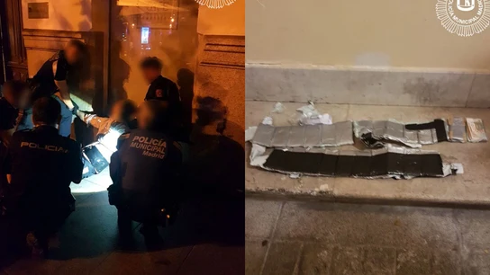 Un hombre con un cinturón de billetes Un hombre con un cinturón de billetes