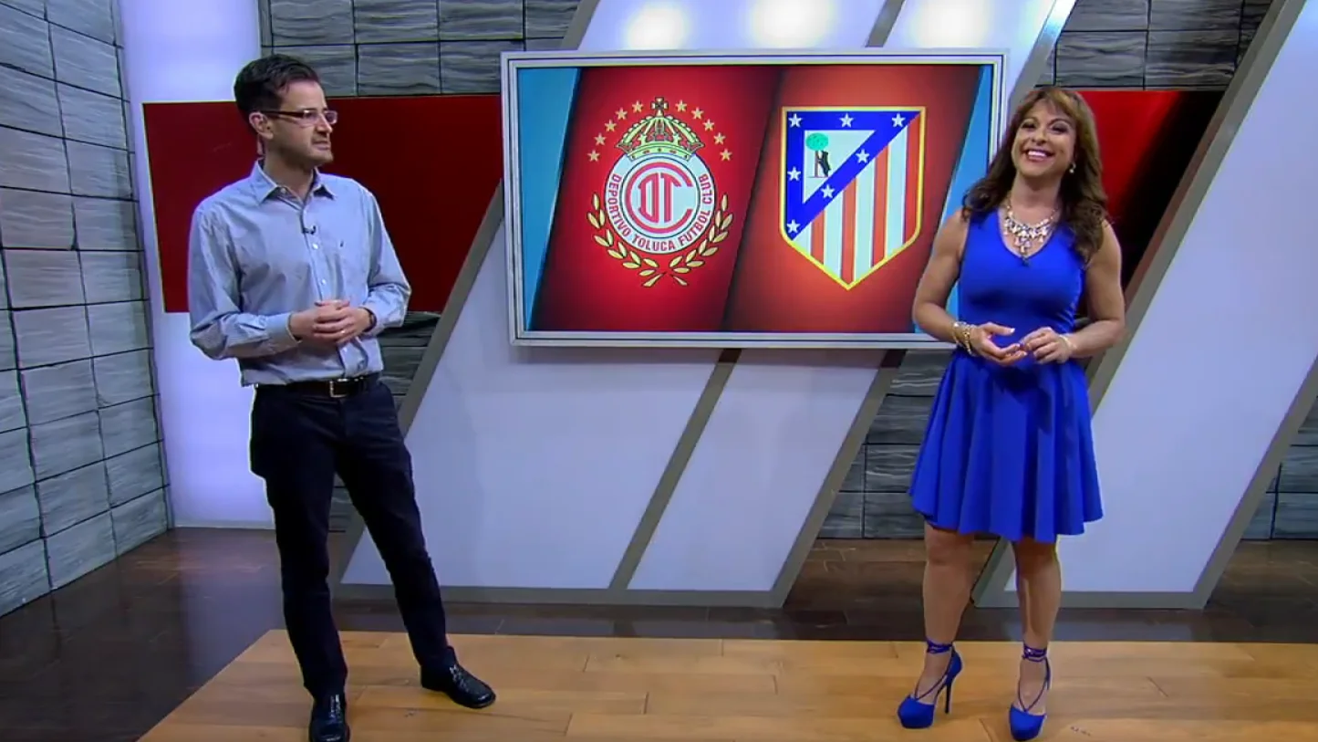 Rosana Franco, presentadora de ESPN, criticando al Atlético de Madrid