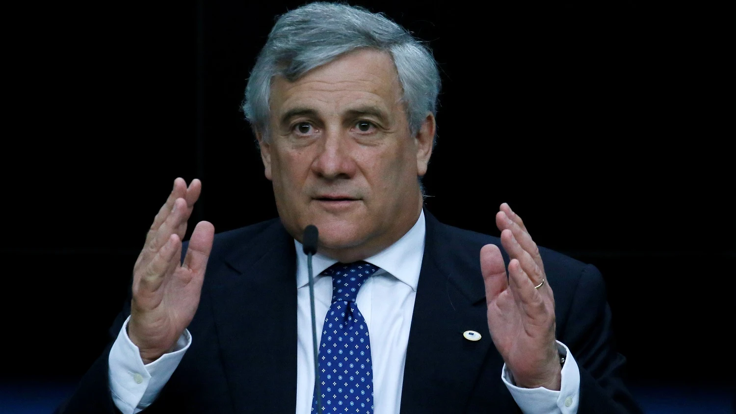 El presidente del Parlamento Europeo, Antonio Tajani