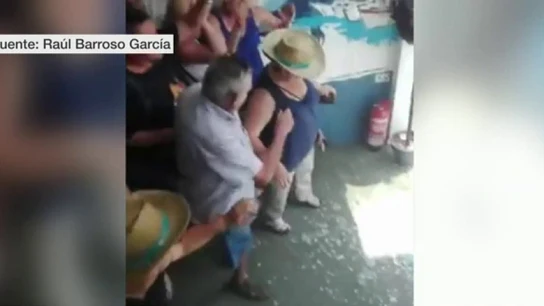 Accidente en una cristalera Accidente en una cristalera